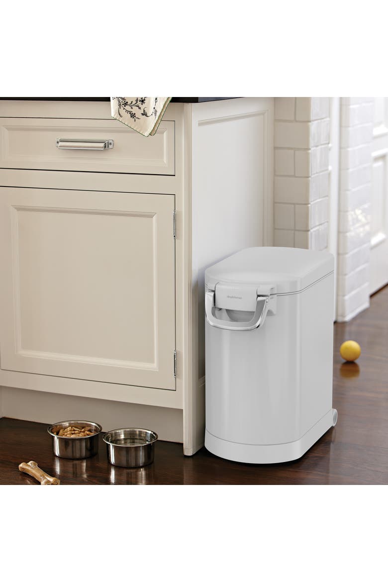 medium pet food can, Alternate, color, White
