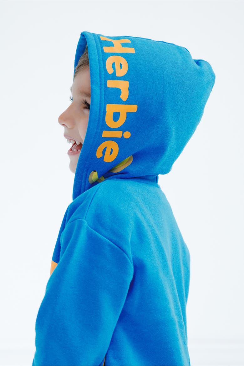Boys' Fleece Zip-Up Hoodie, Alternate, color, Royal Blue Herbie
