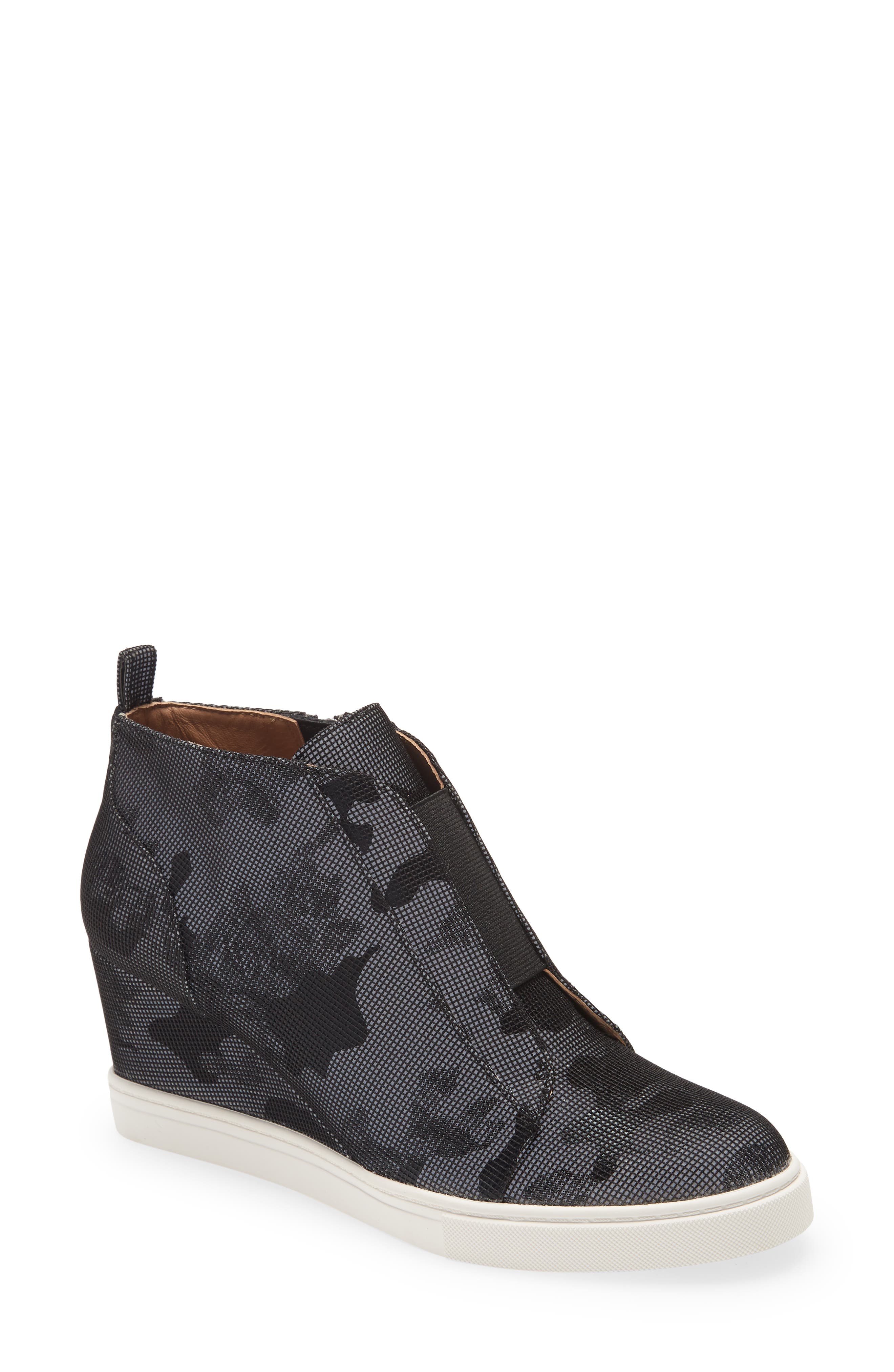 Felicia Wedge Sneaker, Main, color, BLACK CAMO FABRIC