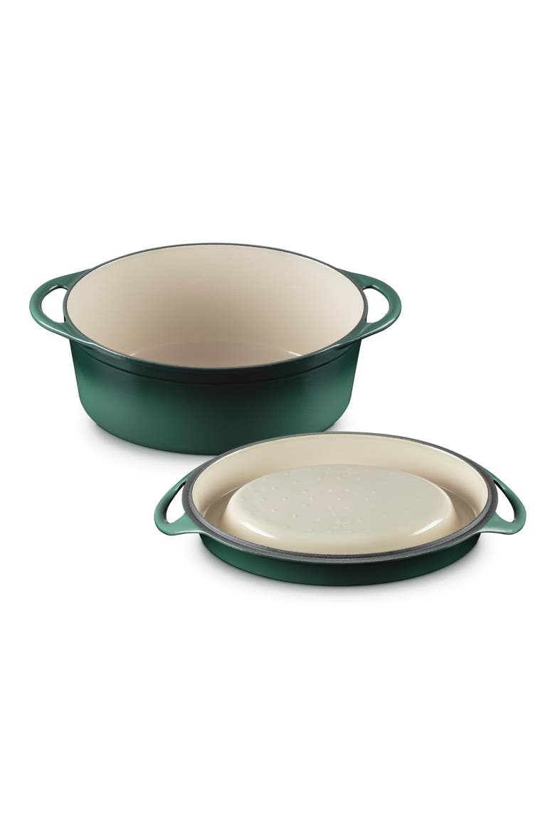 Enamel Cast Iron Doufeu, Alternate, color, ARTICHAUT