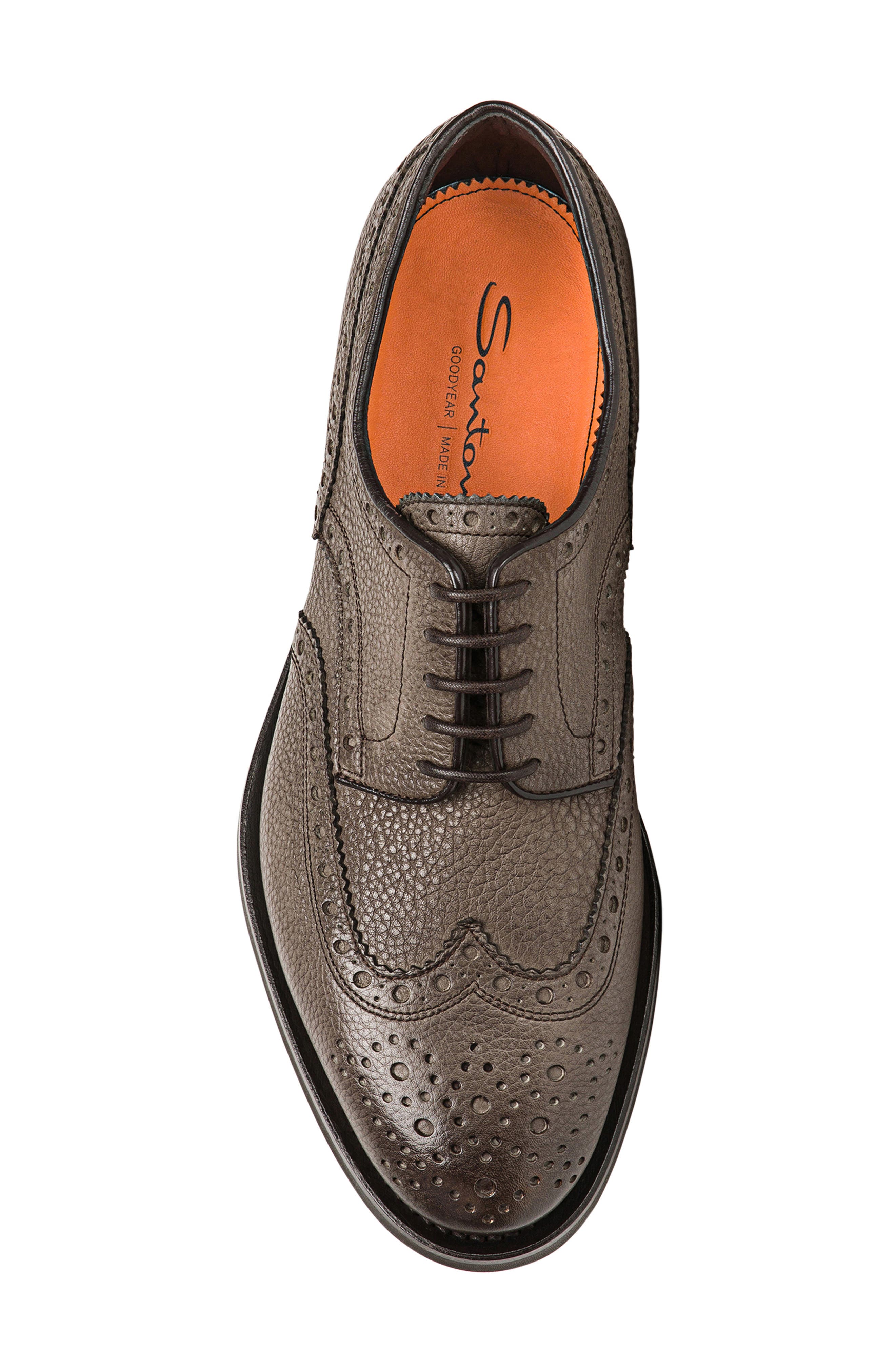 Santoni Emil Wingtip Derby, Alternate, color, 