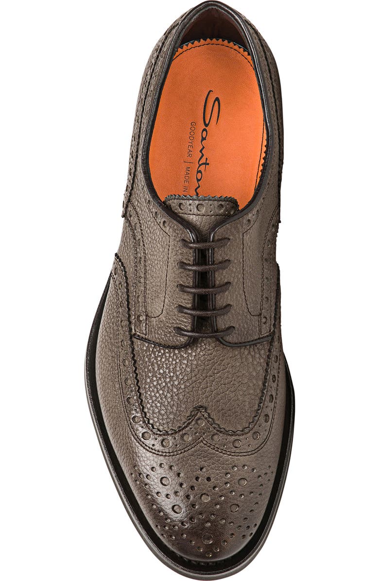 Santoni Emil Wingtip Derby, Alternate, color,
