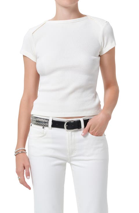 Waffle Knit Cotton Baby Tee