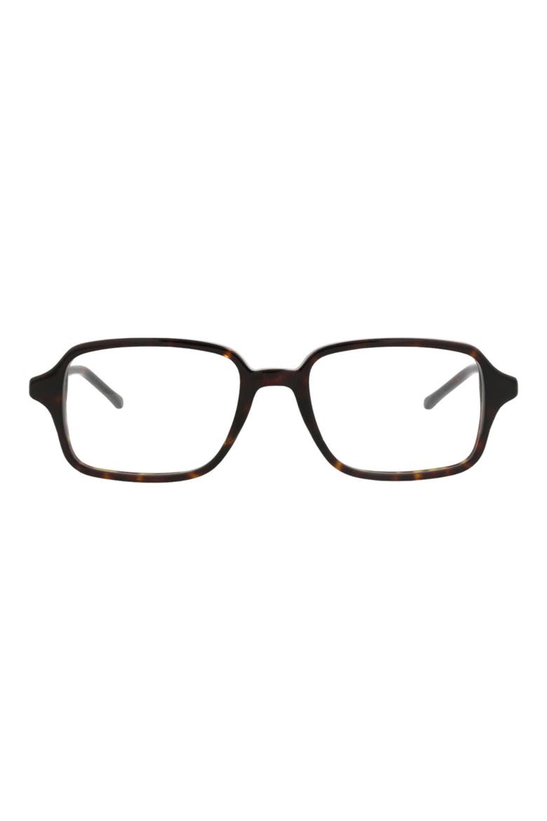 51mm Rectangular Optical Glasses, Main, color, HAVANA HAVANA TRANSPARENT