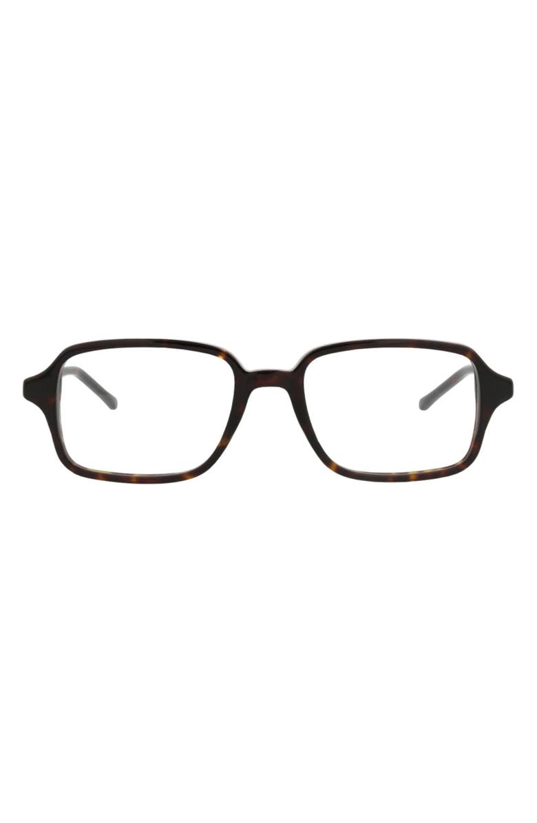 Gucci 51mm Rectangular Optical Glasses, Main, color, Havana Havana Transparent