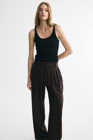 H&M Wide-leg Pleated Pants