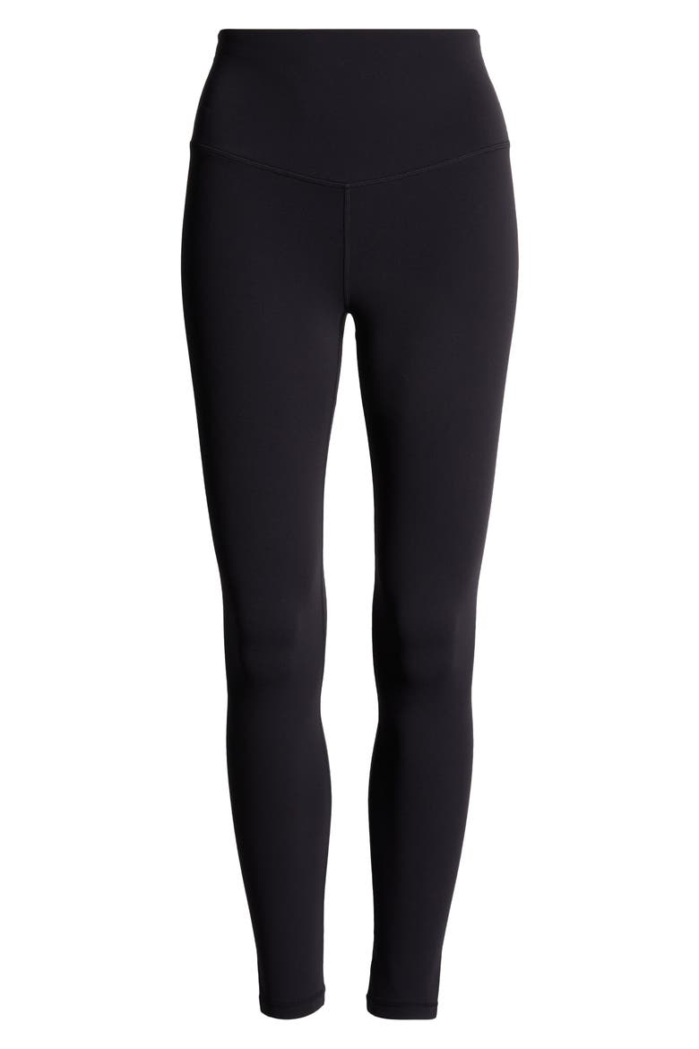 Studio Luxe High Waist 7/8 Leggings, Alternate, color, BLACK