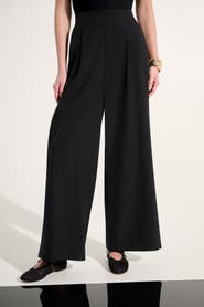 Joseph Ribkoff Stretch Woven Pull-On Wide Leg Pants