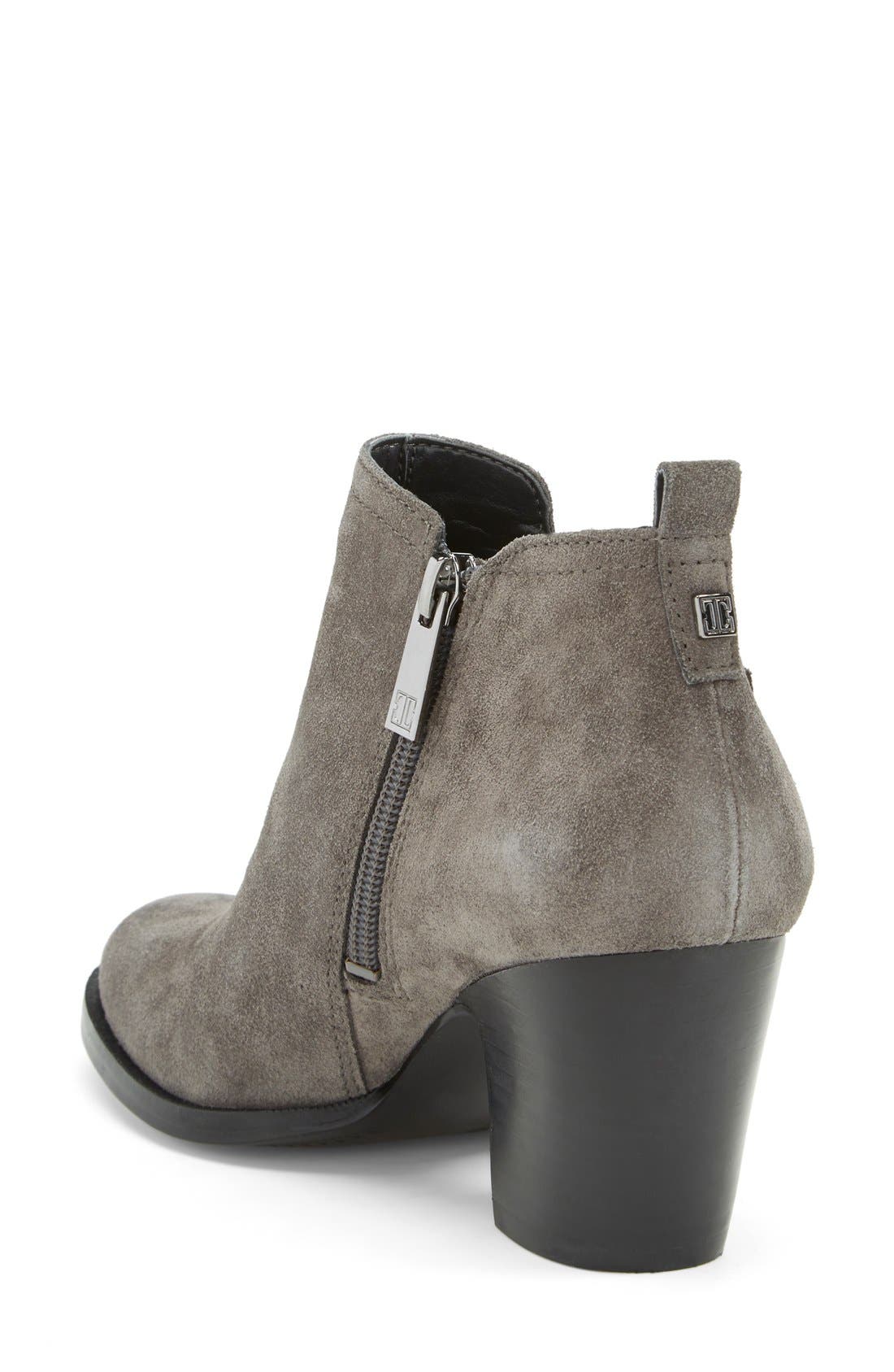 'Taren' Suede Bootie, Alternate, color, GREY SUEDE