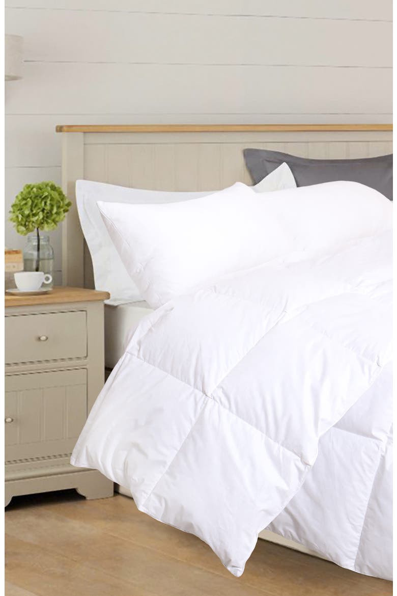 Australian Wool Fill Comforter, Alternate, color, WHITE