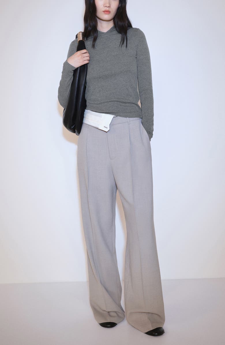 MANGO Long Sleeve Hooded T-Shirt, Alternate, color, 