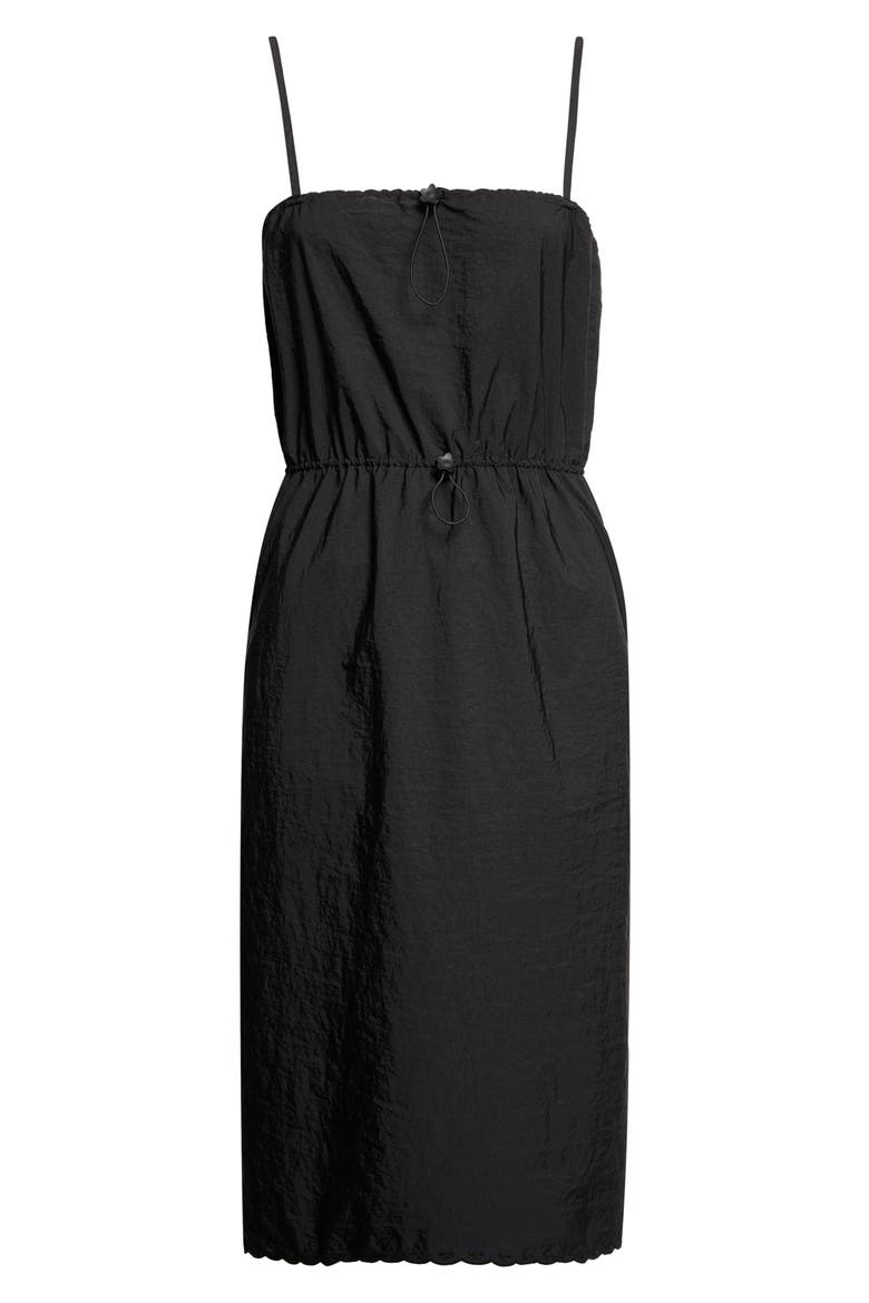 Barr Drawstring Waist Dress, Main, color, BLACK