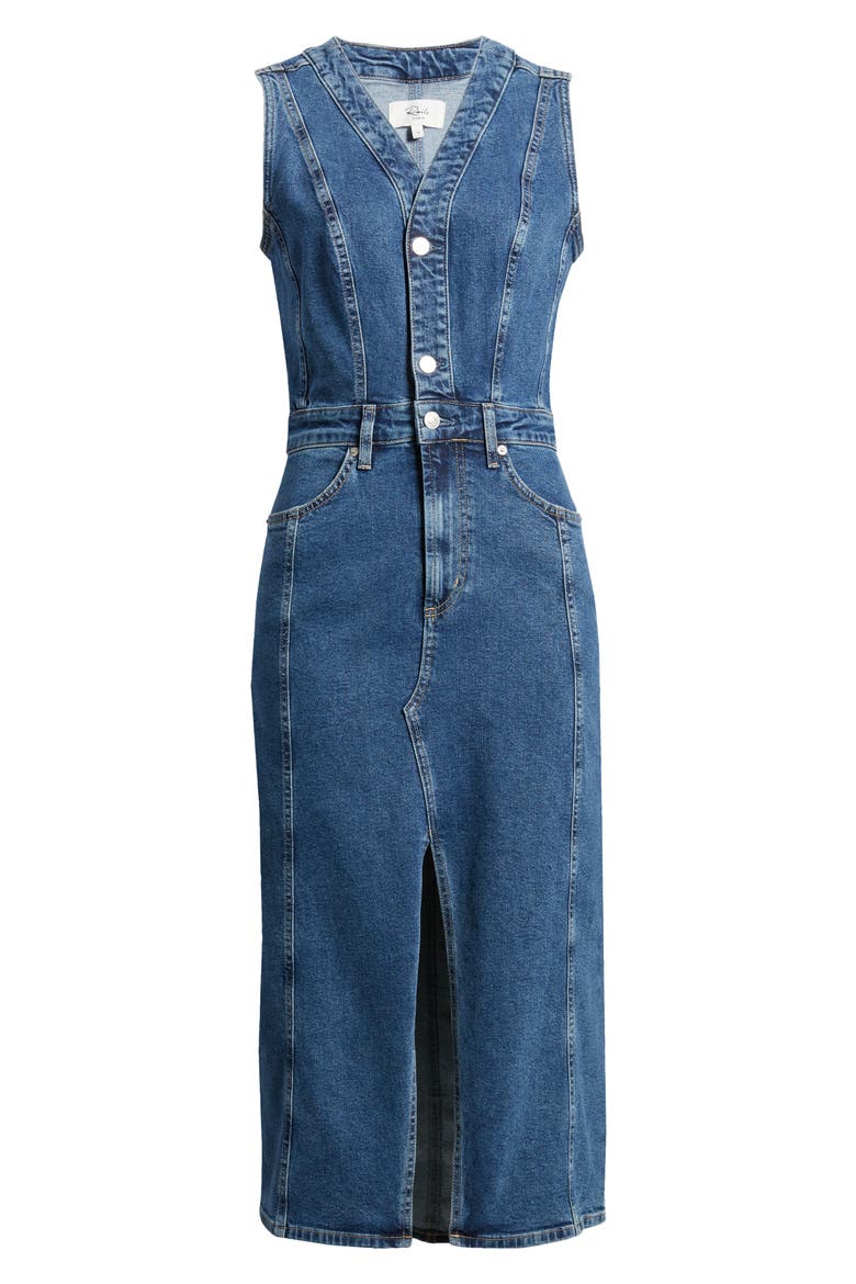 Westwood Sleeveless Denim Dress, Alternate, color, BLUE STONE