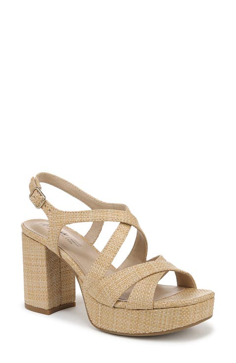 Adrianna Slingback Platform Sandal - Wide Width Available (Women)