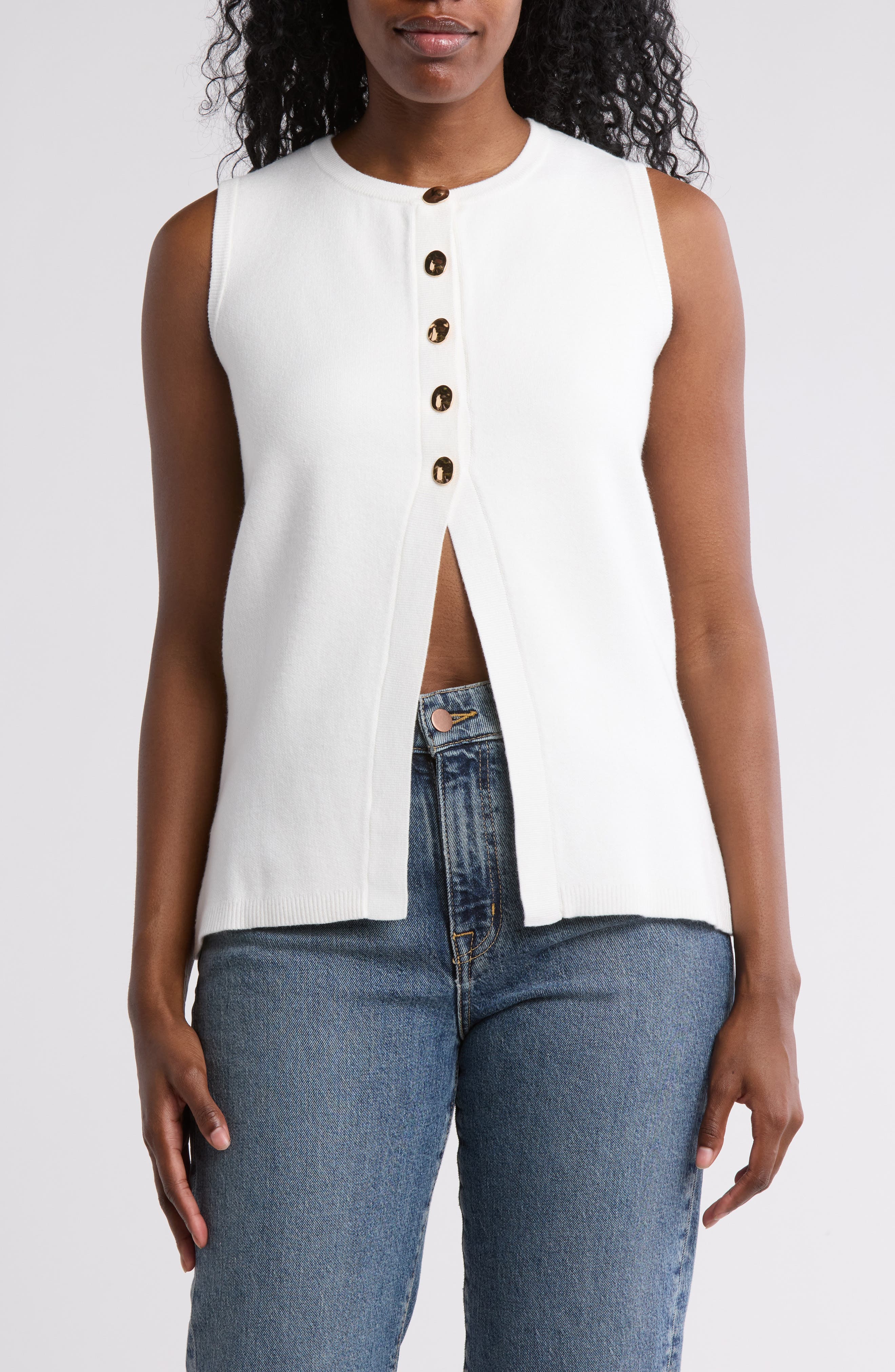 BY DESIGN Pandora Double Knit Sweater Vest