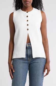 BY DESIGN Pandora Double Knit Sweater Vest