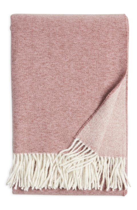 Woven Fringe Throw Blanket