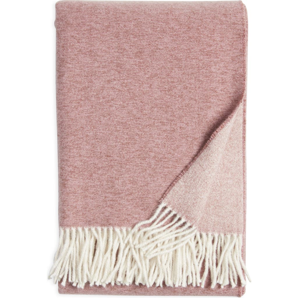 Nordstrom Woven Fringe Throw Blanket In Pink