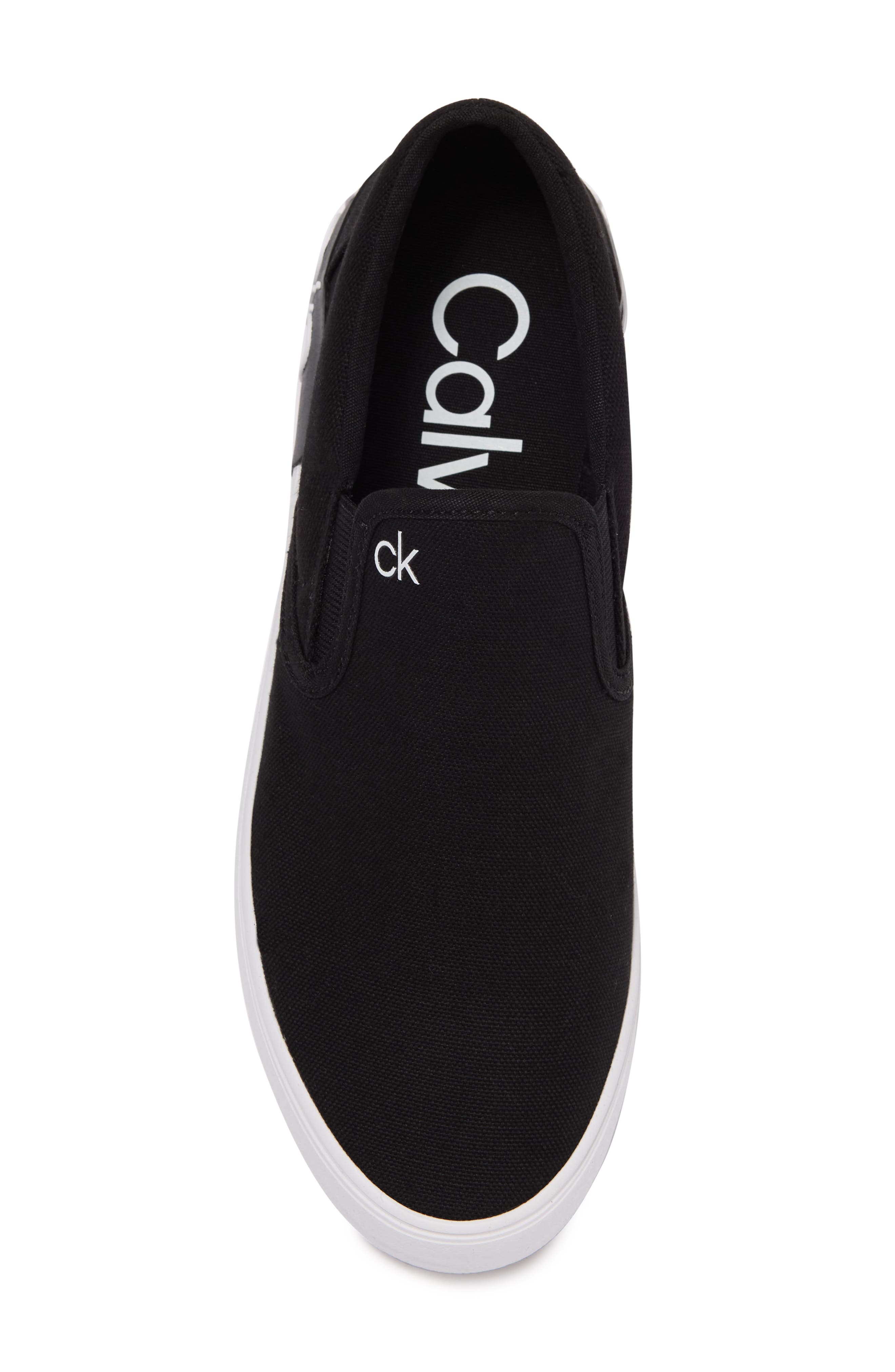 Calvin Klein Ryor Slip-On Sneaker, Alternate, color, Black 10Oz Canvas Vf