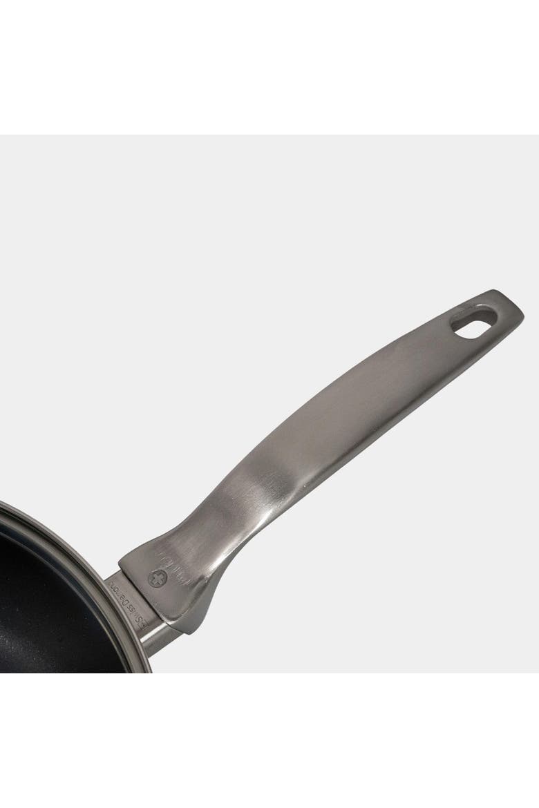 CHD Nonstick Saute Pan with Glass Lid, 3.2 qt, Alternate, color, Black