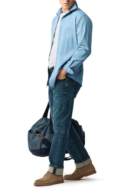 Rodd & Gunn Cotton Chambray Button-up Shirt In Stonewash