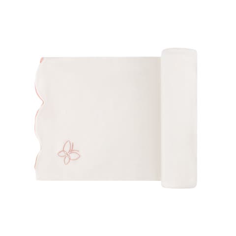 Velour Embroidered Bird & Butterfly Collection - Blanket