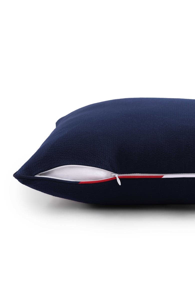 Tommy Hilfiger Flag Seersucker Accent Pillow, Alternate, color, Navy