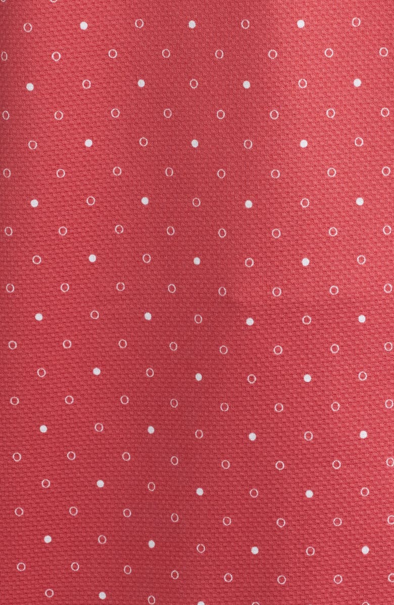 Mizzen+Main Halyard Trim Fit Dot Print Polo, Alternate, color, Red Clay Dot