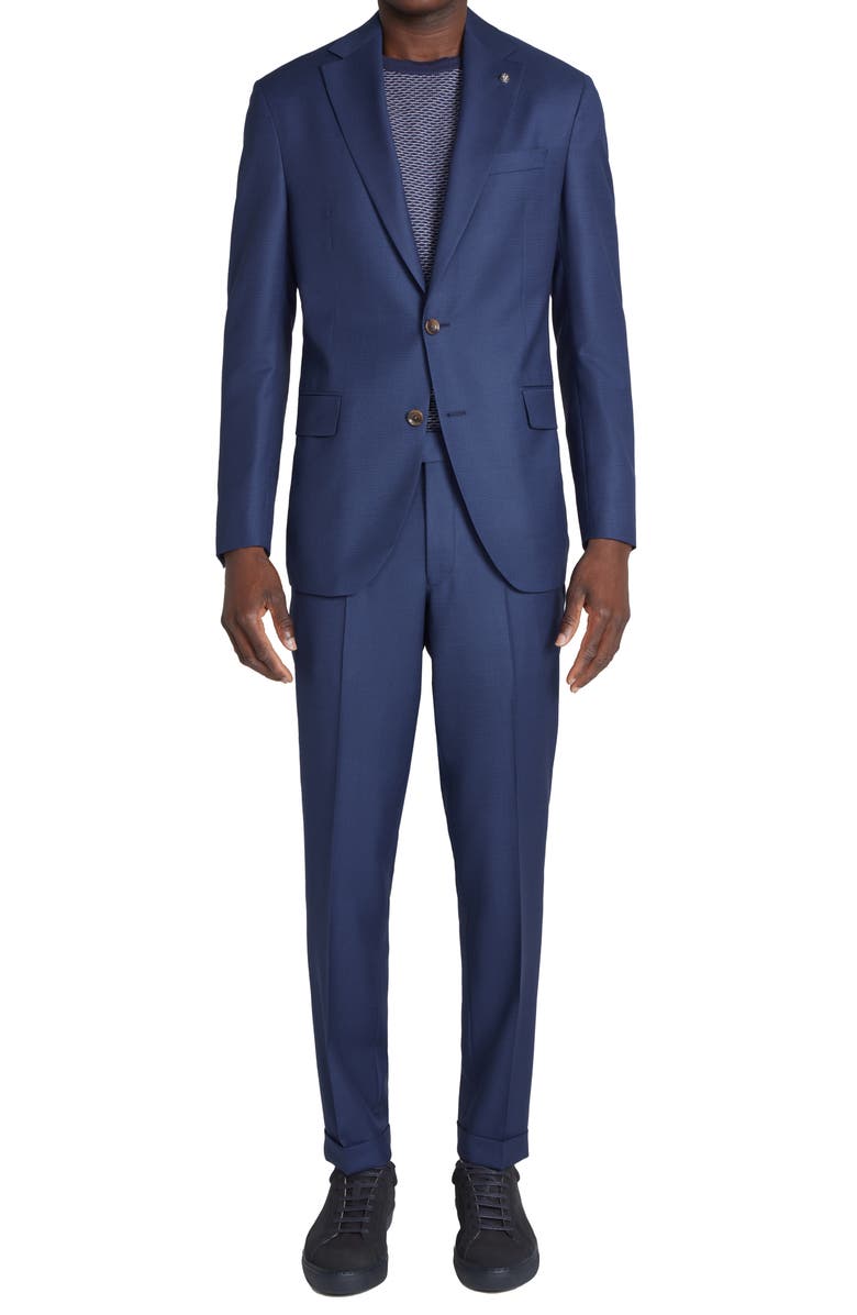 Jack Victor Dean Textured Soft Constructed Wool Suit, Alternate, color,