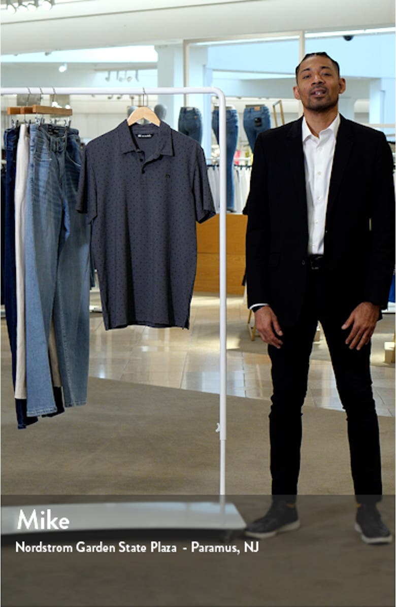 Change of Address Geometric Print Polo, sales video thumbnail