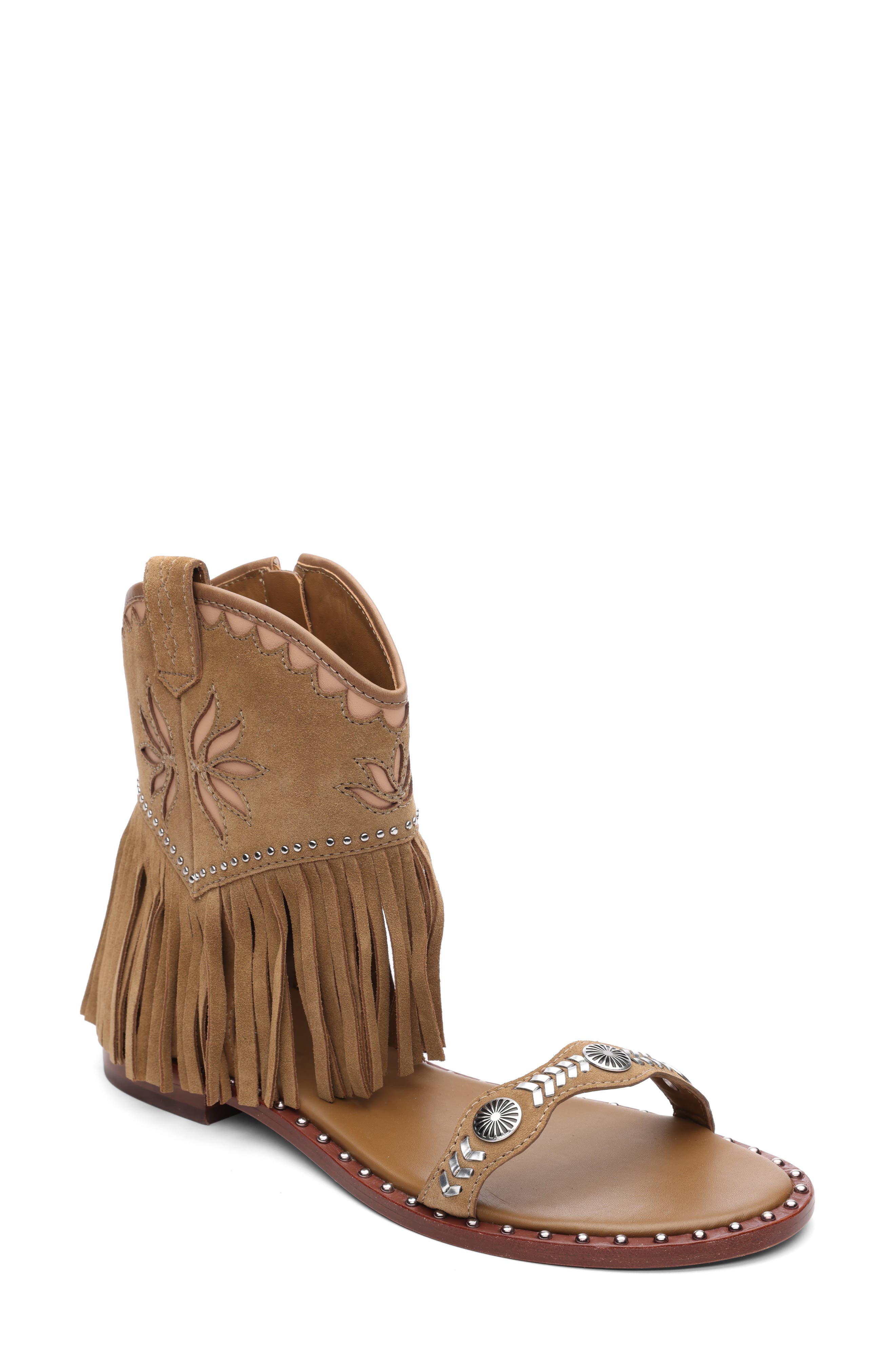 Ash Paquito Fringe Sandal, Main, color, 