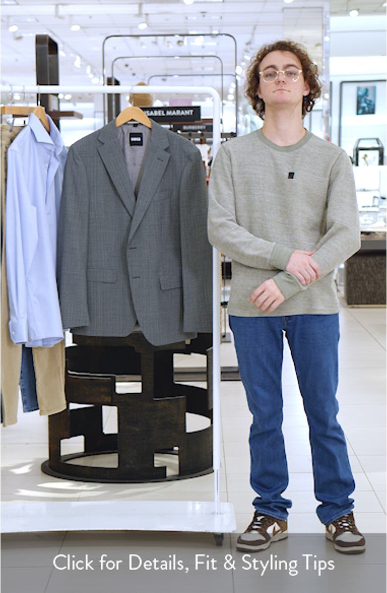 Hutson Slim Fit Green Mélange Virgin Wool Sport Coat, sales video thumbnail