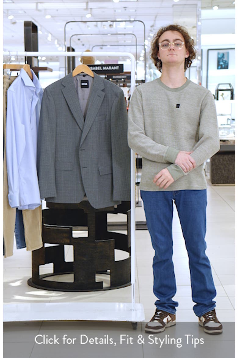 Hutson Slim Fit Green Mélange Virgin Wool Sport Coat video
