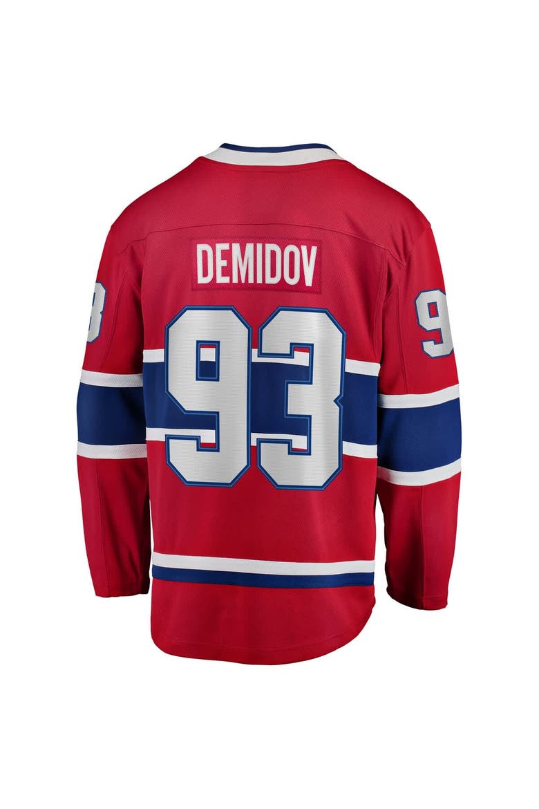 Men's Fanatics Ivan Demidov Red Montreal Canadiens Home Breakaway Jersey, Alternate, color, Red