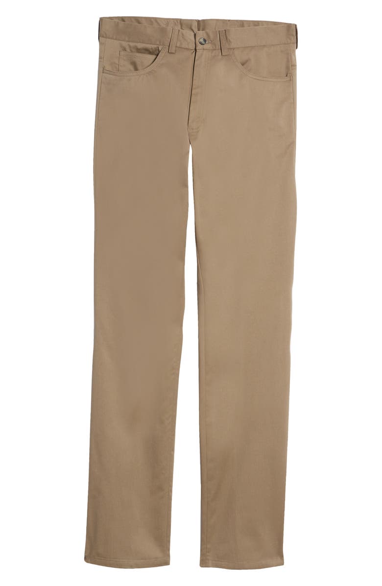 Berle Charleston Khakis Flat Front Stretch Twill Dress Pants, Alternate, color, 