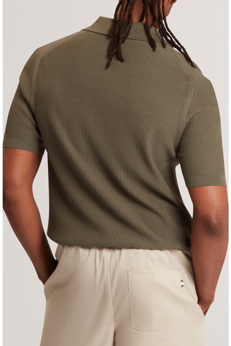 Aindrea Johnny Collar Polo, Alternate, color, KHAKI