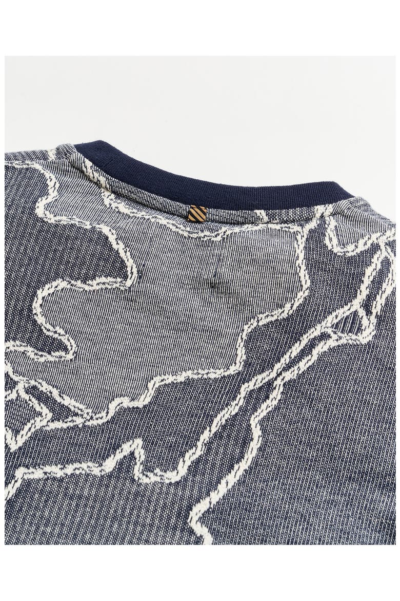 Camellia Patchwork Sweatshirt, Alternate, color, NAVY MULTI