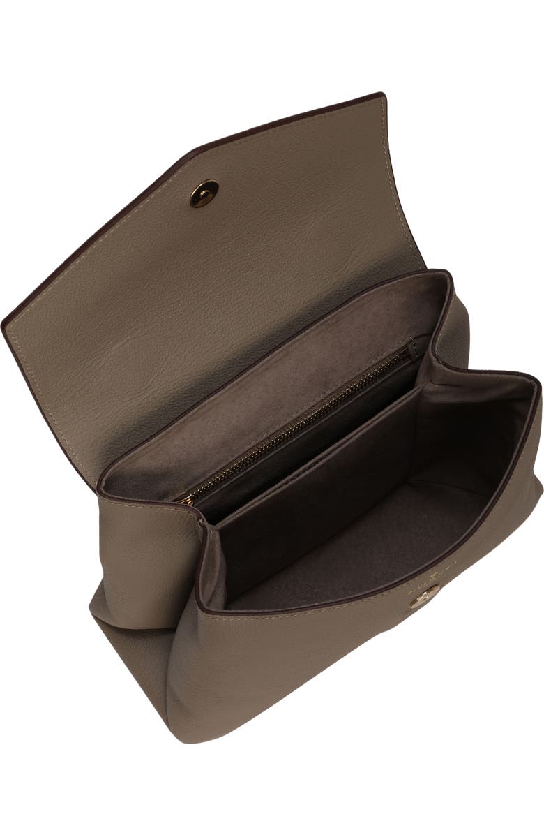 GORSKI Leather Bag with Crossbody Strap, Alternate, color, Taupe