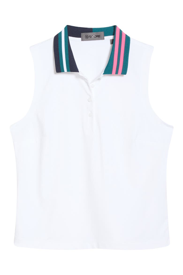 Sleeveless Golf Polo, Main, color, SNOW