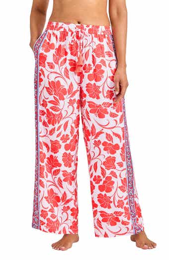 Tommy Bahama Fiori Border Cover-Up Drawstring Pants