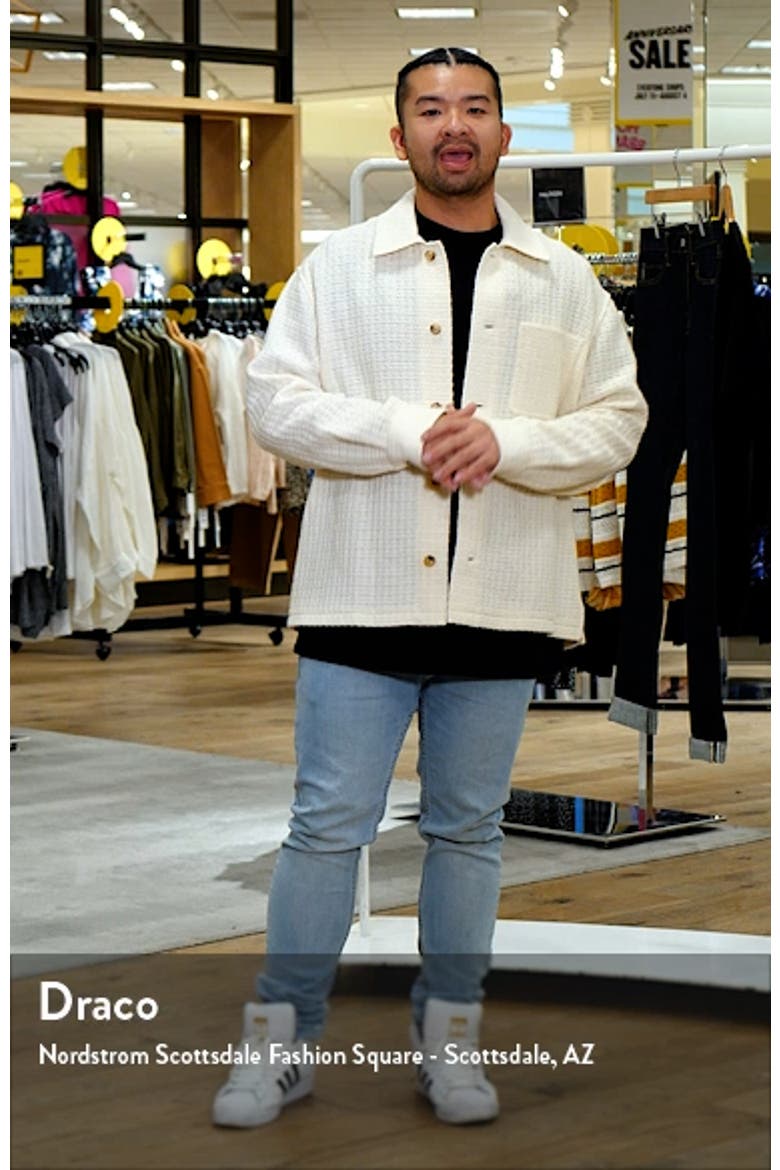 Textured Wool Blend Shirt Jacket video