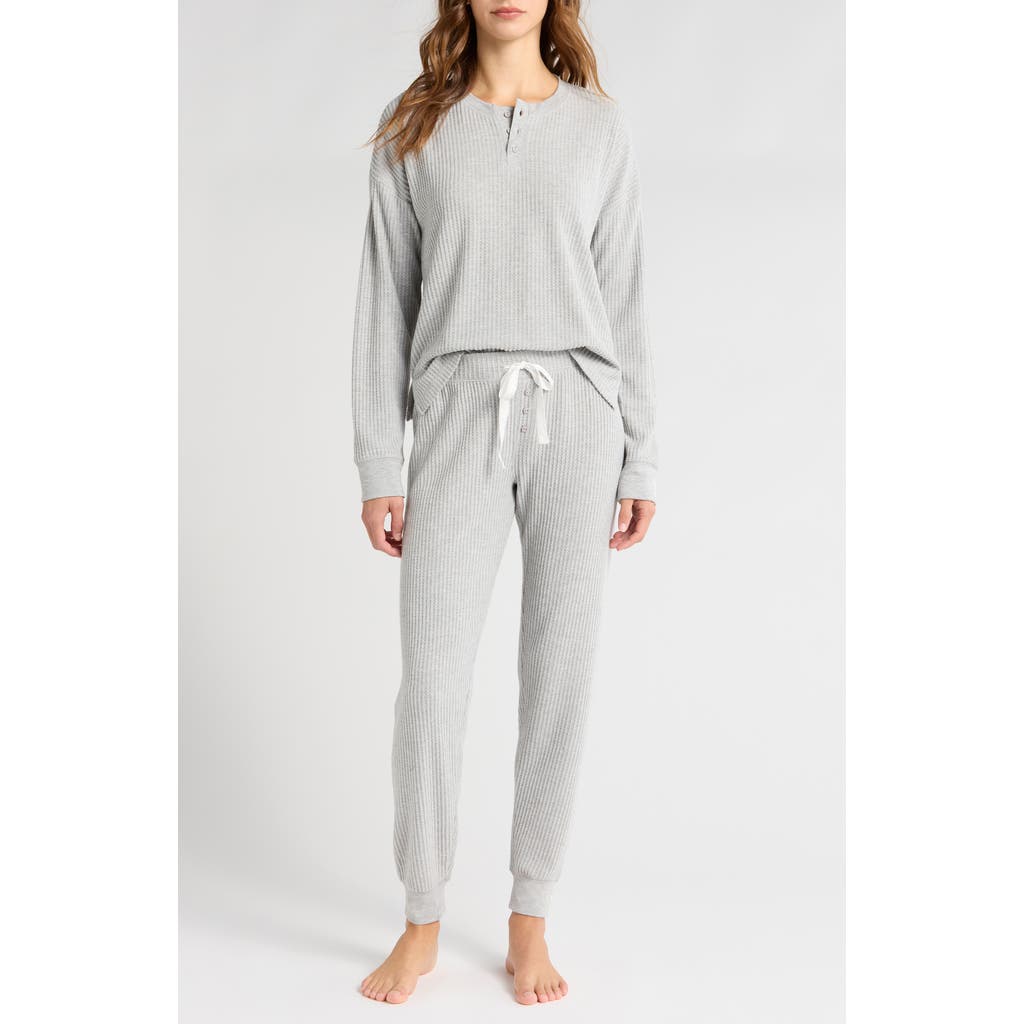 Shop Pj Salvage Ski Jammie Thermal Pajamas In H Grey