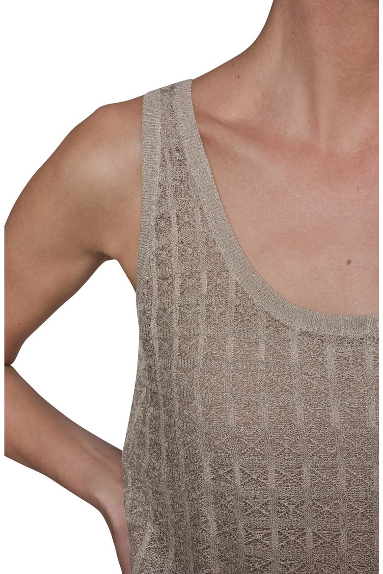 Grid Patter Sweater Tank, Alternate, color, TUSCAN GREY