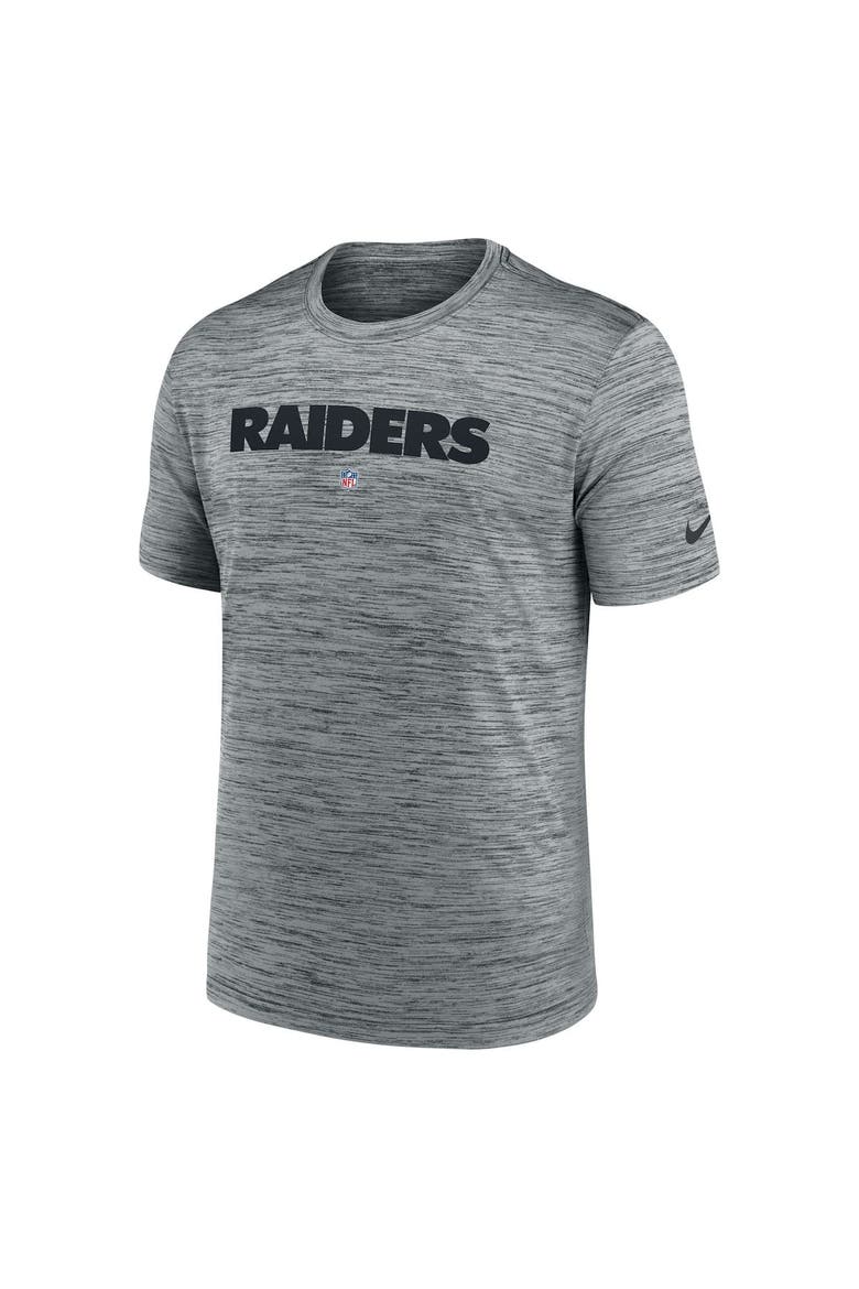 Men's Nike Gray Las Vegas Raiders Velocity Performance T-Shirt, Alternate, color, Gray