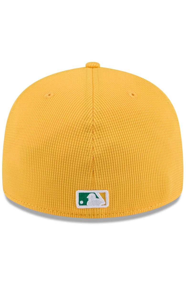 New Era Men's New Era  Gold Athletics 2025 Spring Training Low Profile 59FIFTY Fitted Hat, Alternate, color, 
