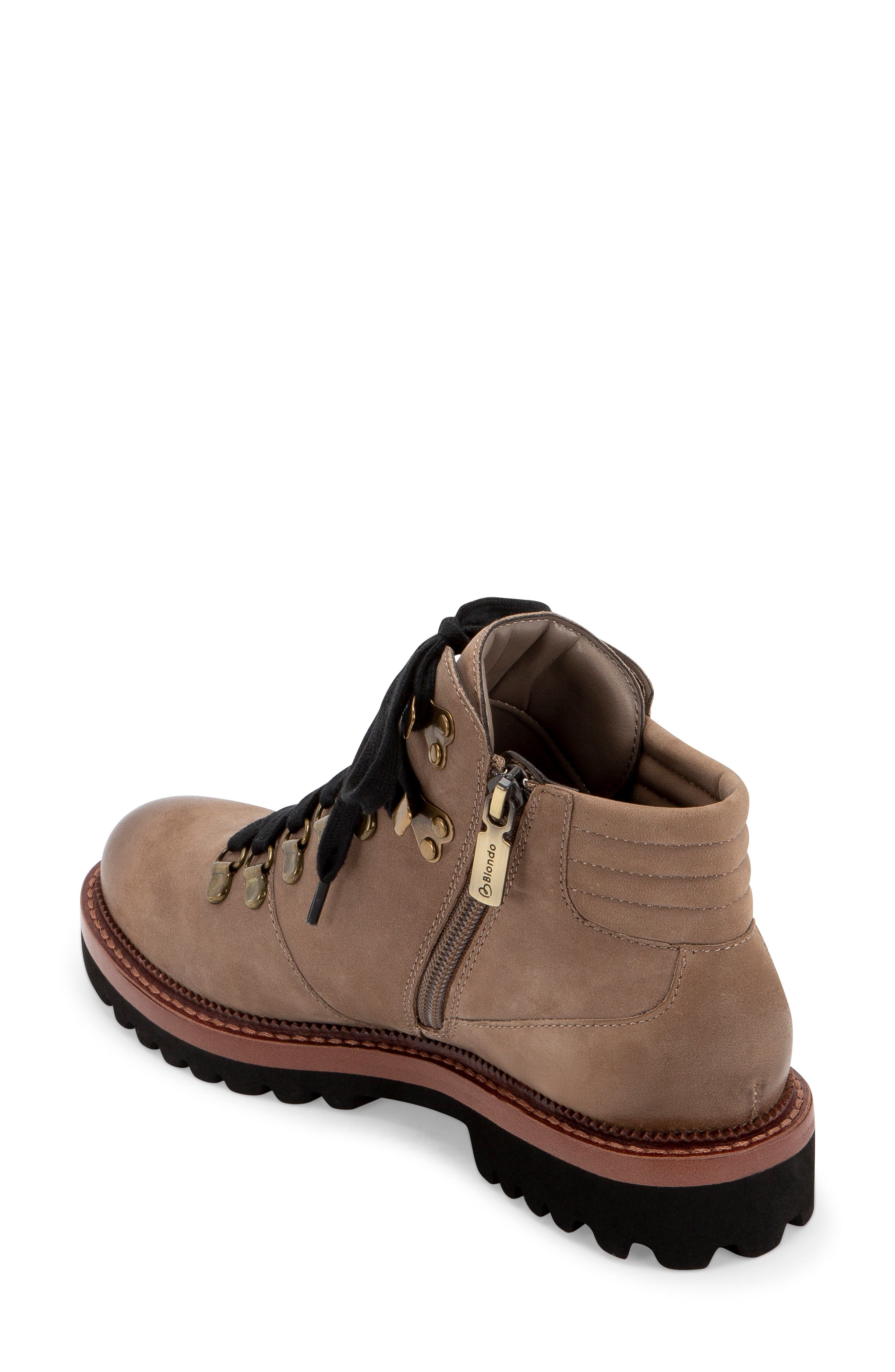 Zoe Waterproof Hiking Boot, Alternate, color, MUSHROOM NUBUCK LEATHER