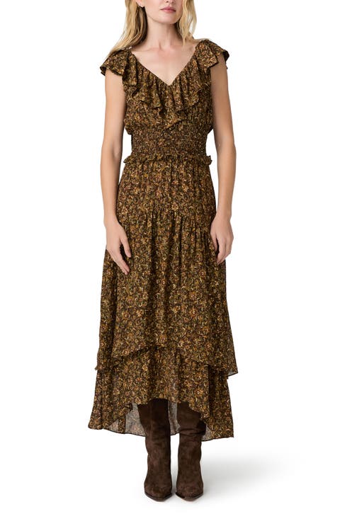 Kiana Silk Blend Hi-Low Dress
