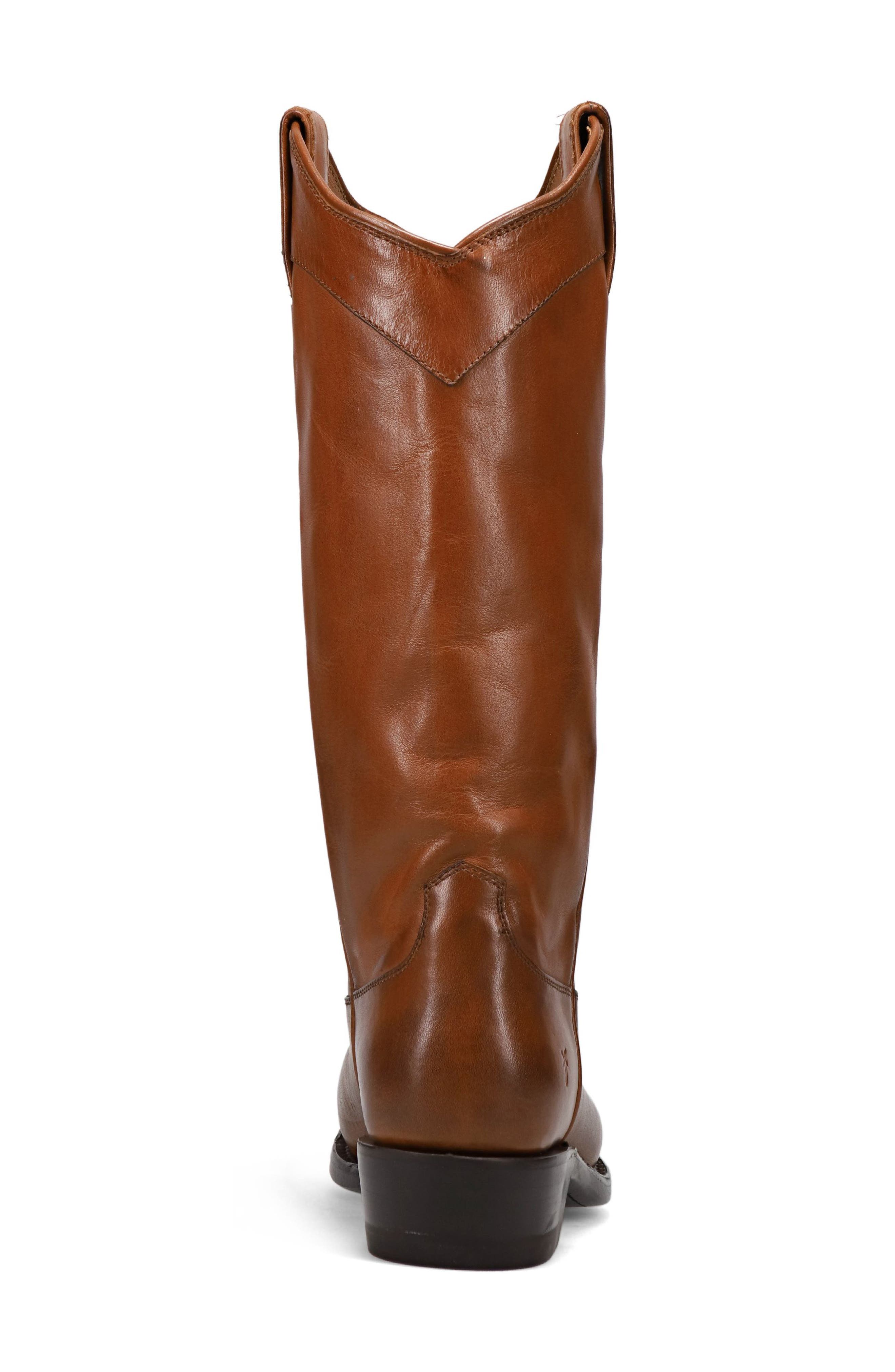 Billy Daisy Knee High Western Boot, Alternate, color, CARAMEL