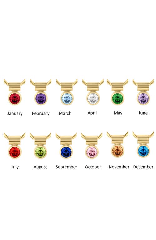Set & Stones Ellie Birthstone Pendant Necklace In Gold