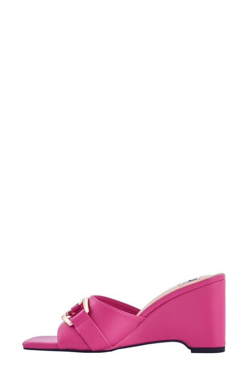 Ninety Union Kensy Wedge Sandal In Fuchsia